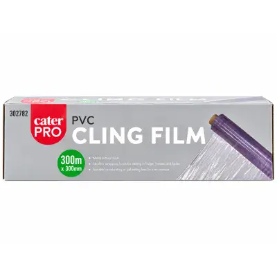 CaterPro PVC Cling Film, 300mm x 300m Roll