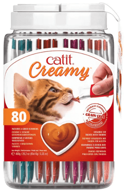 Catit Creamy Cat Treats Variety Jar 80 x 10g