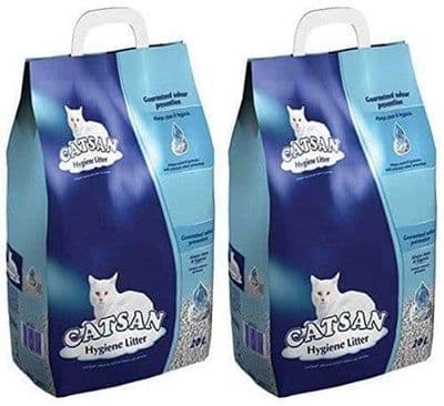 Catsan Hygiene Non Clumping Cat Litter 20L x2