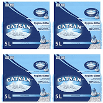 Catsan Hygiene Non-Clumping Cat Litter 4 x 5L