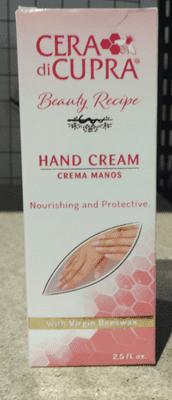 Cera di Cupra Recipe Beauty Hand Cream 75 ml (Pack of 1)