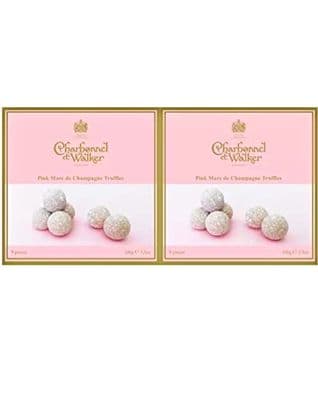 Charbonnel & Walker pink Marc de champagne truffles 2 x 100g