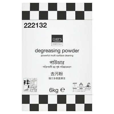 Chef's Essentials Degreasing Powder 6kg, Powerful Multi Surface Cleaning