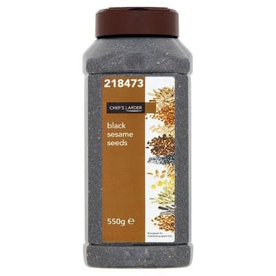 Chef's Larder Black Sesame Seeds 550g, Re-sealable Tub