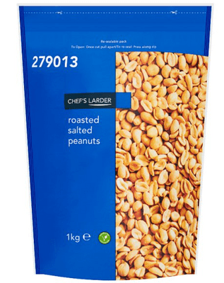 Chef's Larder Roasted Salted Peanuts 1kg