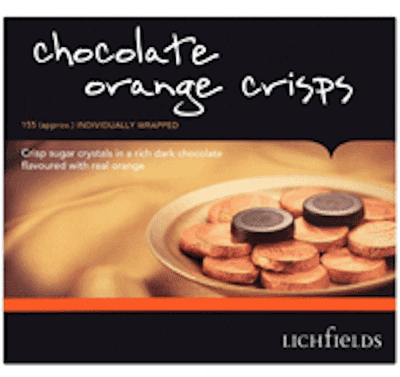 Chocolate Lichfields Chocolate Orange Crisps 1kg
