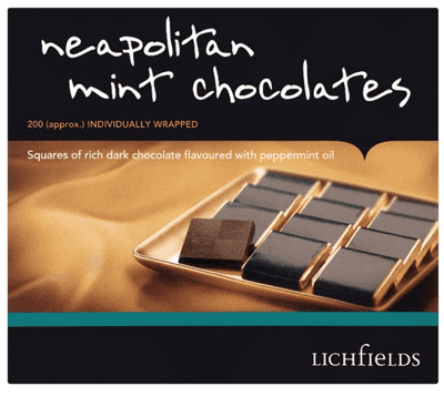 Chocolate Lichfields Neapolitan Mint Chocolates 1kg