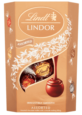 Chocolate Lindt Lindor Assorted Chocolate Truffles Box - approx. 16 Balls, 200g