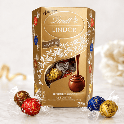 Chocolate Lindt Lindor Assorted Chocolate Truffles Box - approx. 16 Balls, 200g