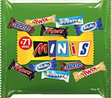 Chocolate, Mars Super Fun Size Mix (71 bars)
