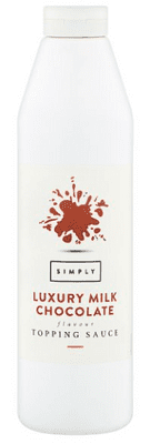 Chocolate Simply Luxury Milk Chocolate Flavour Topping Sauce 1kg