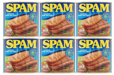 Chopped Pork & Ham, Spam - 6 x 340g