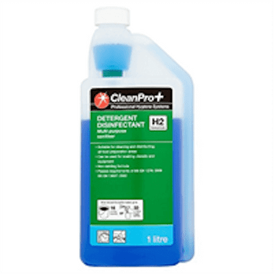 Clean Pro+ H2 Detergent Disinfectant Concentrate, 1 Litre