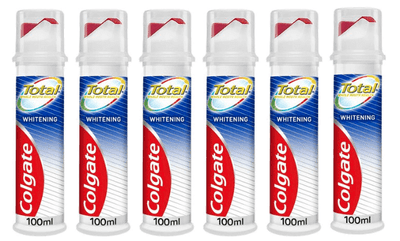 Colgate Total Whitening Toothpaste, 6 x 100ml