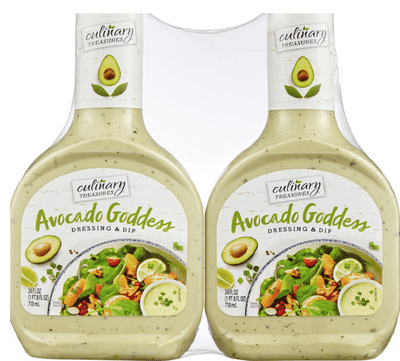 Culinary Treasures Avocado Goddess Salad Dressing & Dip 2 x 710ml