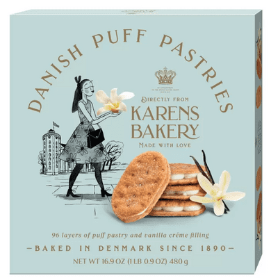 Danish Puff Pastries Directly From Karens Bakery 480g