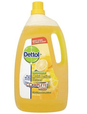 Dettol Complete Clean Citrus Zest Antibacterial Cleaner, 4 L