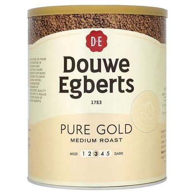 Douwe Egberts Pure Gold Instant Coffee Medium Roast 750g Tin