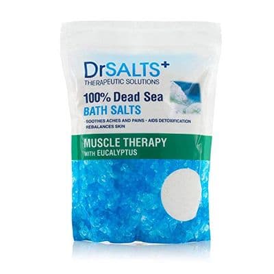 Dr Salts 100% Dead Sea Bath Salts with Eucalyptus Muscle Therapy with Natural Minerals, Soothe Muscle
