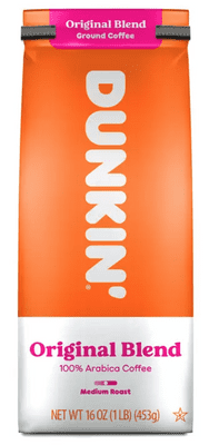 Dunkin'  Donuts Original Blend Ground Coffee, 453g