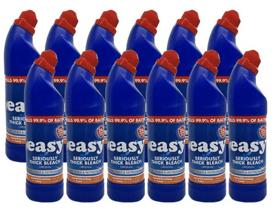 Easy Original Thick Bleach Pack of 12 - 750ml Bottles