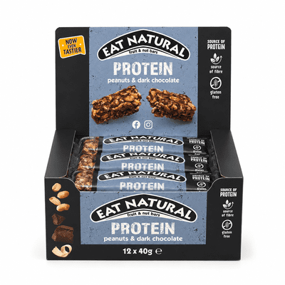 Eat Natural Peanut & Dark Chocolate Protein Bars 12x40g