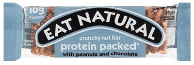 Eat Natural Protein Packed with Peanuts and Chocolate Bar 45g (Box of 12)