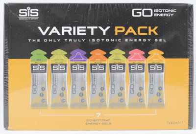 Energy, SIS GO Isotonic Energy Gel Variety Pack 60ml Sachets- 2 x Pack of 7