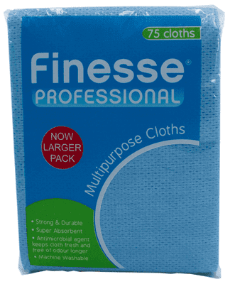 Finesse Professional All Purpose Cloths, 75 Pack