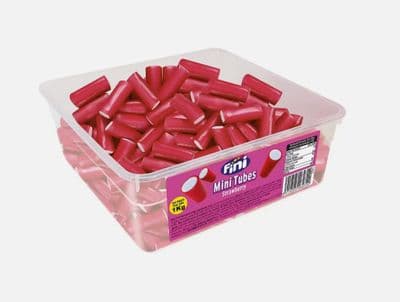Fini Strawberry Mini Tubes Candy Gummy Jellie Sweets 1kg Box