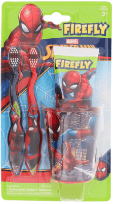 Firefly Marvel Spiderman Dental Set 4pc Set