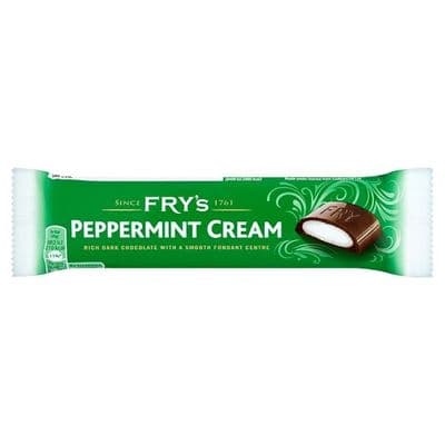 Fry's Peppermint Cream Chocolate Bar 49g x 48 Case