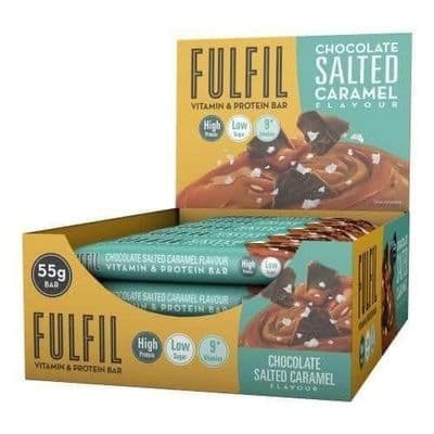 FULFIL Vitamin and Protein Bar (15 x 55g Bars)  Chocolate Salted Caramel