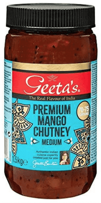 Geeta's Premium Mango Chutney Medium 1.5kg x 2