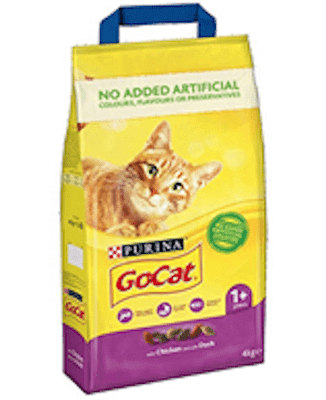 Go-Cat Adult Dry Cat Food Chicken and Duck 4kg - Case of 2 (8kg)