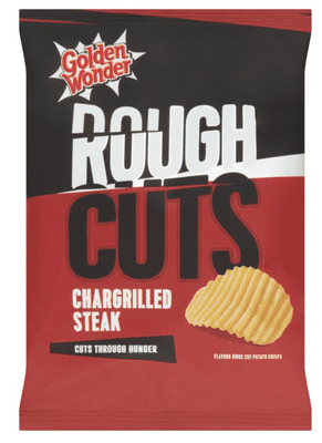 Golden Wonder Rough Cut Chargrilled Steak Crisps 47.5g (36 Pack)
