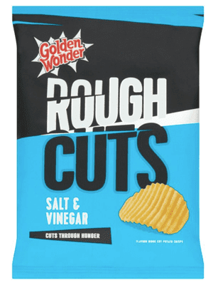 Golden Wonder Rough Cut Salt & Vinegar Crisps 47.5g (36 Pack)