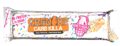 Grenade Birthday Cake Carb Killa Protein Bars (60g x 12 Bars)