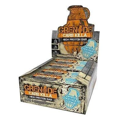 Grenade Carb Killa Protein Bars White Chocolate Cookie (60g x12 Bars)