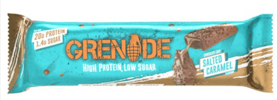 Grenade High Protein, Low Sugar Bar - Chocolate Chip Salted Caramel, 12 x 60g