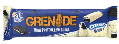 Grenade High Protein, Low Sugar Bar - Oreo White, 12 x 60g