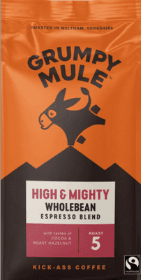 Grumpy Mule, Dark Peak Espresso Coffee Beans - 1kg