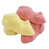 Hannah's Pink and White Mice 600g Tub Milk Chocolate Sweets