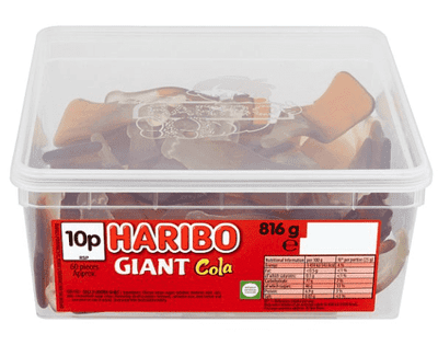 Haribo Giant Cola Bottle Gums, 816g