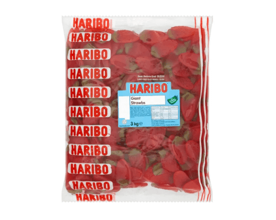 HARIBO Giant Strawbs 3kg