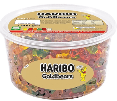 HARIBO Gold Bears Giant Party Size Tub 1.4kg