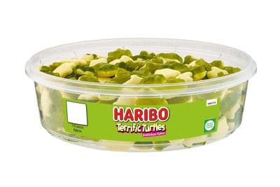 Haribo Terrific Turtles 150 Pieces 480g Tub Fruity Jelly Candy
