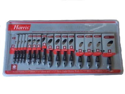 Harris Smoothglide 16 Piece Paint Brush Set - 0.5 Inch to 3 Inch