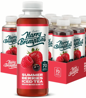 Harry Brompton's Summer Berries Iced Tea, 12 x 500ml Bottles