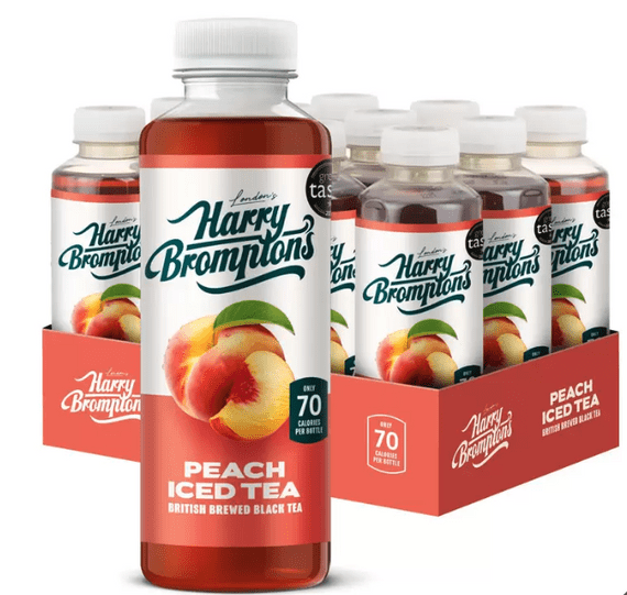Harry Bromptons Peach Iced Tea -  12 x 500ml Bottles